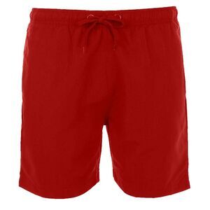 SOLS Mens Sandy Swim Shorts / Red